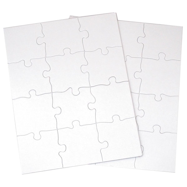 Actividad 8.5 x 11 in. Puzzle-It Blank Puzzles, 12 Piece AC2626228 - main